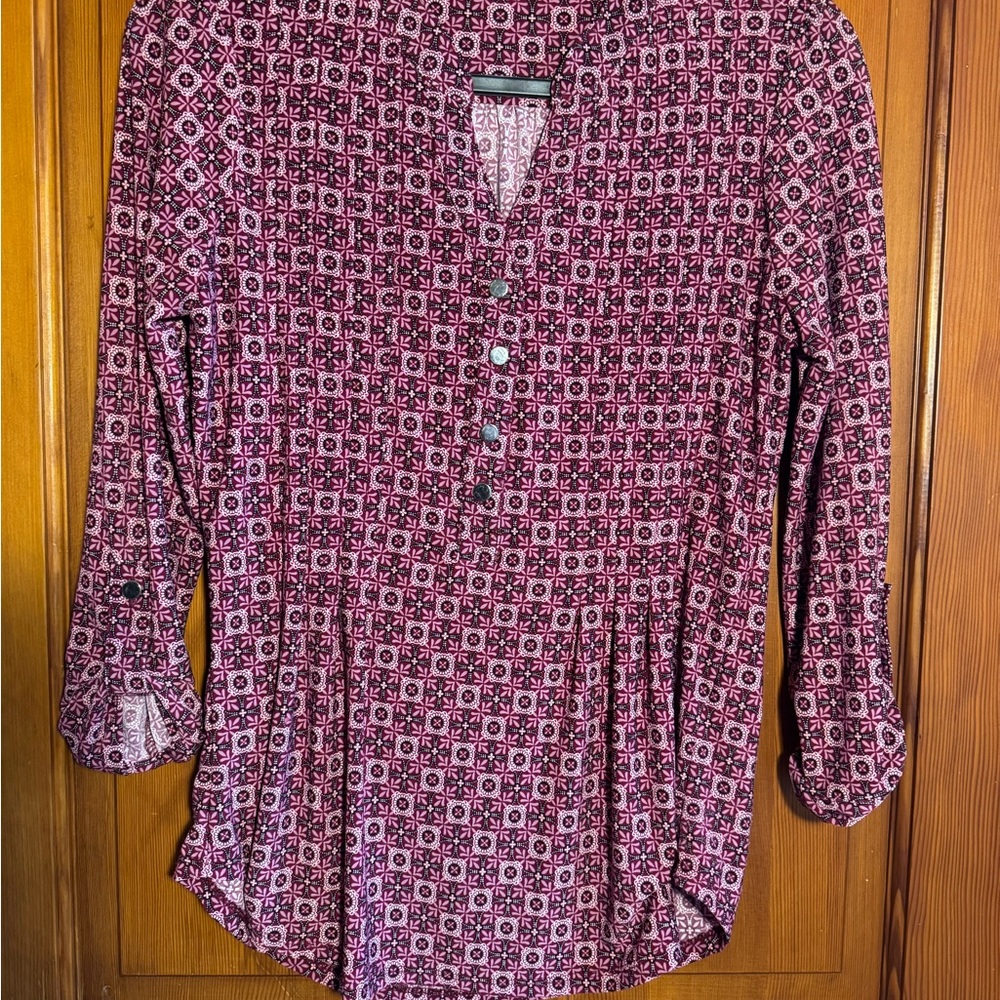Westport Pink Geometric Blouse